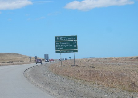 Ruta 3 known as Ruta del Fin del Mondo (road to the end of the world.)